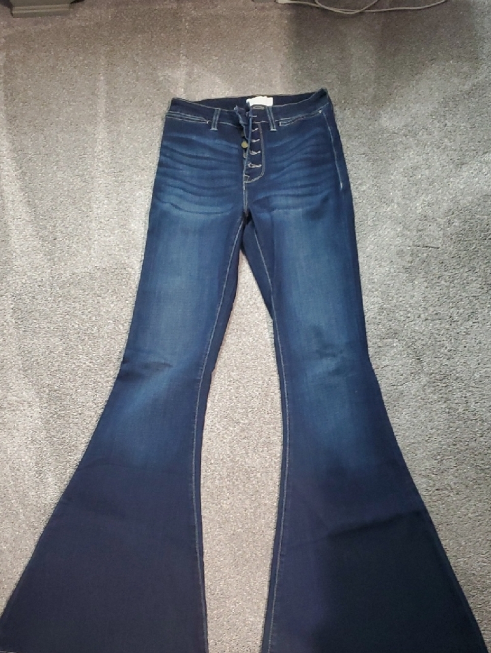 Petra Dark Blue High-Waist Flared Women’s Jeans